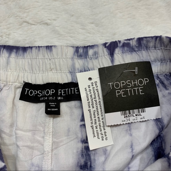 TOPSHOP $58 NWT Petite Tie Dye Shorts Size-2 - Picture 8 of 8